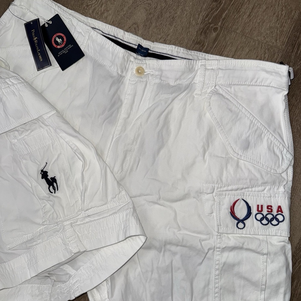NWT Polo Ralph Lauren 2008 Beijing Olympics Cargo Shorts Men's 40 RARE Team USA